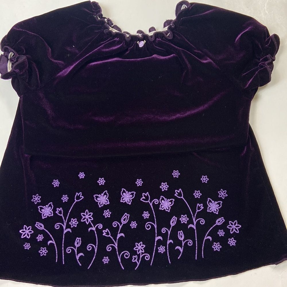 Vintage Handmade Womens Dress Burgundy Velvet Size S Approximately S - Picture 5 of 16